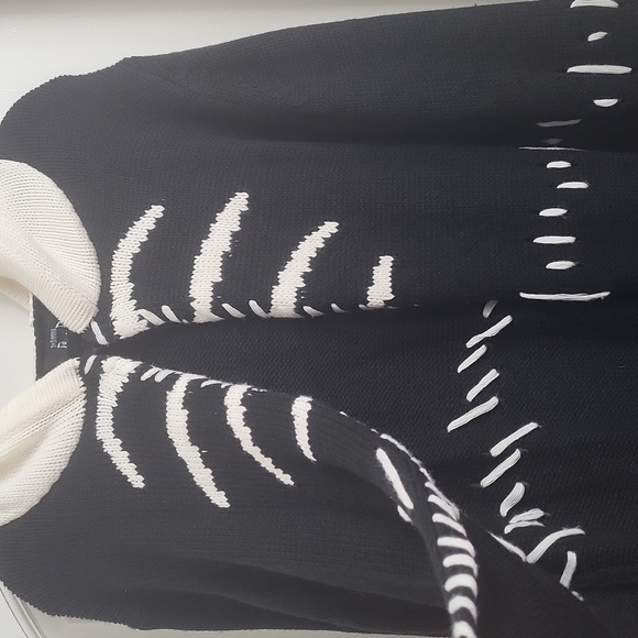 Killstar Black and White Corpse Bride Patch cardigan. Size 3XL - Picture 8 of 12